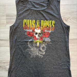 Grey Guns & Roses Men's Casual Tank